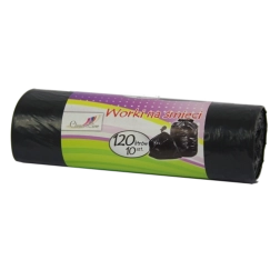 Extra sterke zwarte afvalzakken 120 l, 10 stuks