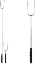 Uitschuifbare grillvork 24–72 cm van roestvrij staal