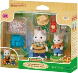 Sylvanian Families grote expeditie – Latte Cat-broer en -zus Mick en Mabel