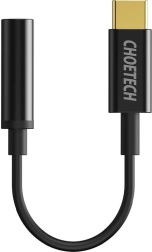 Choetech AUX003 adapter USB‑C naar 3,5 mm audiojack (zwart)