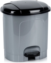 Kunststof pedaalemmer 5,5 l grijs