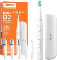 Sonische tandenborstel met set opzetborstels en reisetui