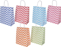 Cadeaupapieren tas met kleurrijk motief