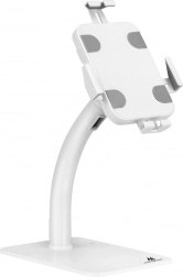 Vloer- en wandhouder voor tablet met slot 7,9–11'' universeel – wit