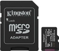MicroSD-geheugenkaart 512GB Canvas Select+ met adapter