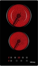 isEasy tweezone elektrische keramische kookplaat