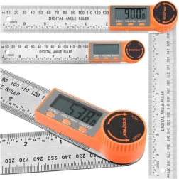 Elektronische digitale hoekmeter Bigstren 360° met liniaal 200 mm