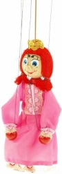 Houten marionet prinses