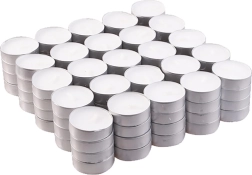 Witte geurloze theelichtjes – Wit, 20 stuks