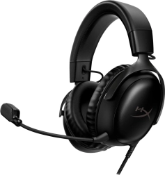 Hyperx cloud iii zwarte gamingheadset met microfoon