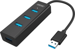 Hub 4x USB 3.0 met ondersteuning voor BC1.2, zwart