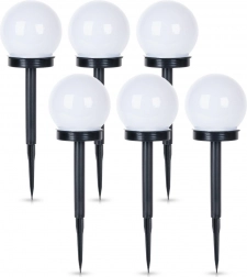 Zonne-LED tuinlampen op prik 33,5 cm, 6 stuks