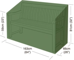 Afdekzeil voor tuinbank 163 × 66 × 81 cm