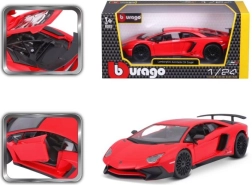 Bburago Lamborghini Aventador SV Coupe 1:24 rood