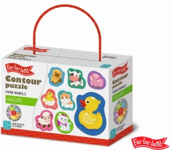 Contourpuzzel Far Far Land – boerderij, 8 afbeeldingen