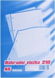 Navulvulling voor ringbandblok A5, gelijnd, 100 vellen