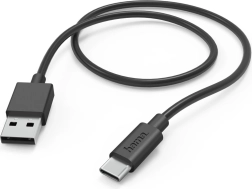 USB-A naar USB-C oplaadkabel 1 m zwart