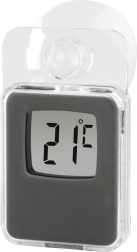 Digitale raamthermometer In/Out grijs