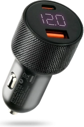 Autolader EVERACTIVE 75 W met USB‑C PD en USB‑A QC 3.0