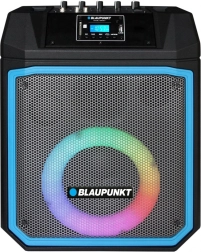Draagbare party-luidspreker BLAUPUNKT MB06.2 met Bluetooth, FM, USB/SD, karaoke en LED