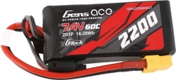 Gens Ace LiPo-accu 2200mAh 7,4V 60C met XT60-connector