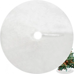 Witte kerst textielen boomrok 90 cm