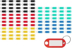 Set van kleurrijke sleutelidentificatiekaartjes - 100 st.