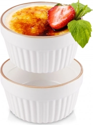 Porseleinen ovenschaaltjes 9 cm, 170 ml, wit, 2 stuks