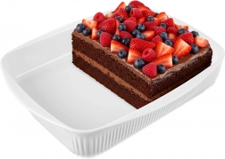 Porseleinen ovenschaal wit 36,5 × 30 × 6 cm, 4 l