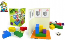 Qubolo gezelschapsspel met houten blokken in stoffen zakje