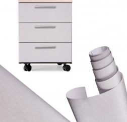 Folie geborsteld zilver 1,52x30m