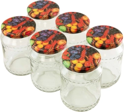 Set van 6 weckpotten 720 ml met deksels 82 mm