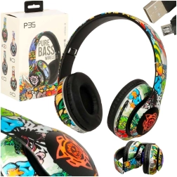 Draadloze over-ear hoofdtelefoon met Bluetooth en RGB-verlichting