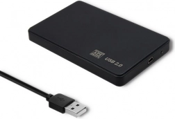 Externe 2,5'' SATA3 USB 2.0 harde-schijfbehuizing zwart