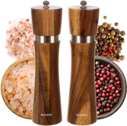 Ruhhy Houten Zout- en Pepermolens - set van 2 stuks