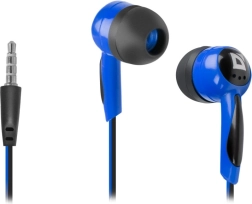 Bedrade in-ear oordopjes DEFENDER Basic 604 zwart‑blauw