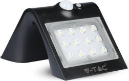 Zonne-LED wandlamp 1,5 W, zwart – V-TAC