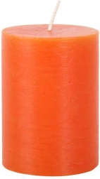 Rustieke kaars Provence 10 cm – Oranje