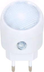 Nacht-LED-licht voor in het stopcontact met schemersensor, wit