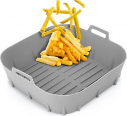 Siliconen inzetmand voor heteluchtfriteuse 22 cm – grijs