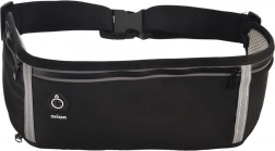 Reflecterende hardloop-heuptas met verstelbare riem en flessenhouder