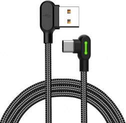 Hoekige USB-C kabel Mcdodo met LED indicator, 3 m