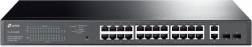 Gigabit slimme PoE+ switch 24× PoE+, 2× RJ45-uplink en 2× SFP – TP-Link