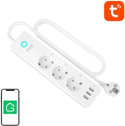 Slimme WiFi-stopcontactdoos Gosund P1 Plus (3x AC schuko, 3x USB-A) Tuya