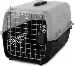 Transportbox voor honden en katten grijs 48x30x32 cm