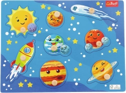 Houten inlegpuzzel Kosmos, 8 stukjes