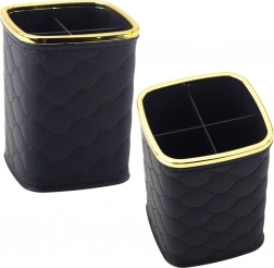 Organizer voor kwasten met vier vakken zwart