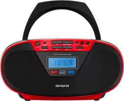 draagbare aiwa boombox met cd/mp3, fm pll en bluetooth