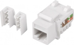 modulaire keystone wandcontactdoos RJ45 UTP Cat.6 90° voor inbouw in doos