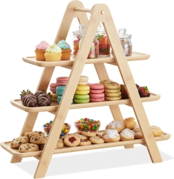 Bamboe etagère met drie lagen 43 × 13,5 × 39 cm